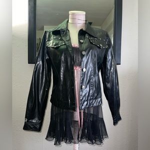 Deadstock/vintage faux leather coat